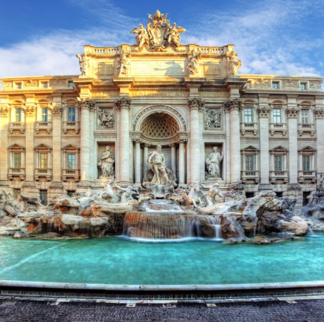 Photograph of Trevi Fountain in Rome